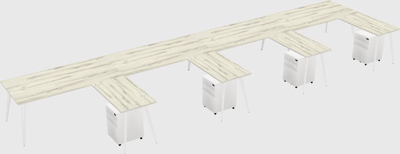 Modern L-shaped Office Desk