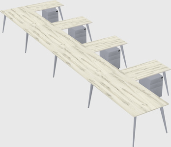 Modern l-shaped office desk