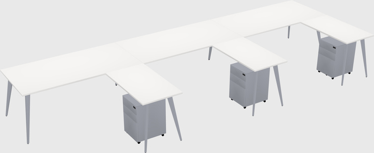 Modern L-shaped Office Desk