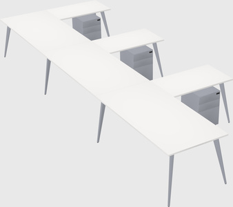 Modern l-shaped office desk