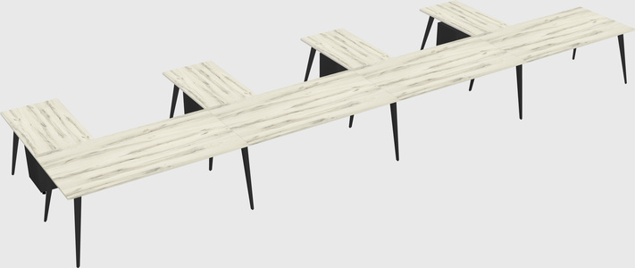 Modern l-shaped office desk
