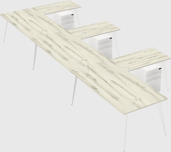 Modern l-shaped office desk