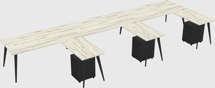 Modern L-shaped Office Desk