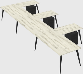 Modern l-shaped office desk