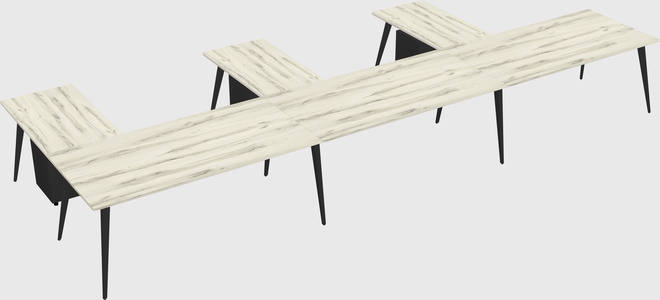 Modern l-shaped office desk