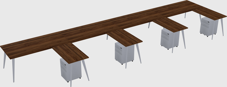 Modern L-shaped Office Desk