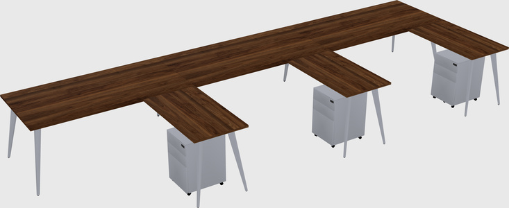 Modern l-shaped office desk
