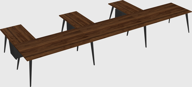 Modern l-shaped office desk