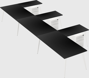 Modern l-shaped office desk