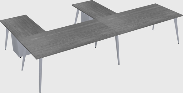 Modern l-shaped office desk