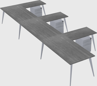 Modern l-shaped office desk