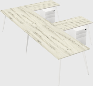 Modern l-shaped office desk