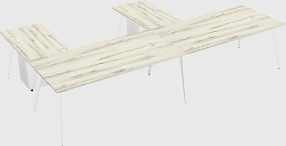 Modern l-shaped office desk