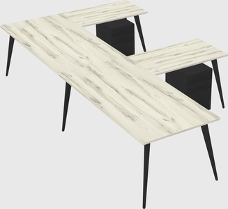 Modern l-shaped office desk