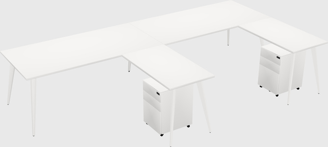 Modern L-shaped Office Desk