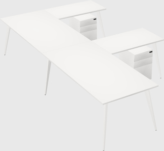 Modern l-shaped office desk