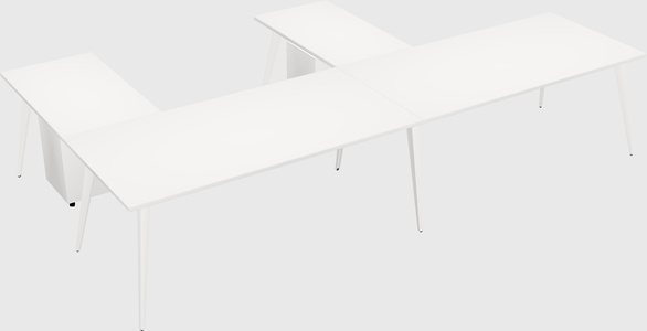 Modern l-shaped office desk