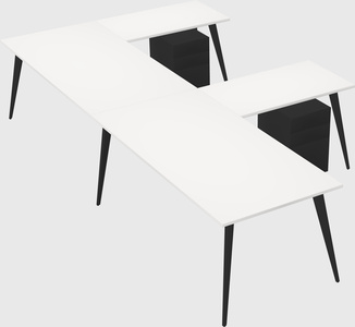 Modern l-shaped office desk