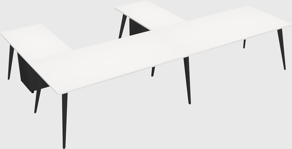 Modern l-shaped office desk
