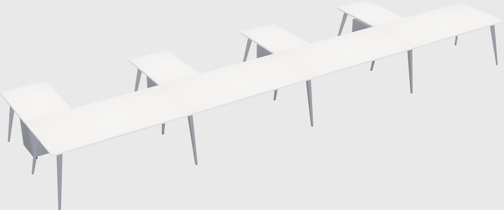 Modern l-shaped office desk