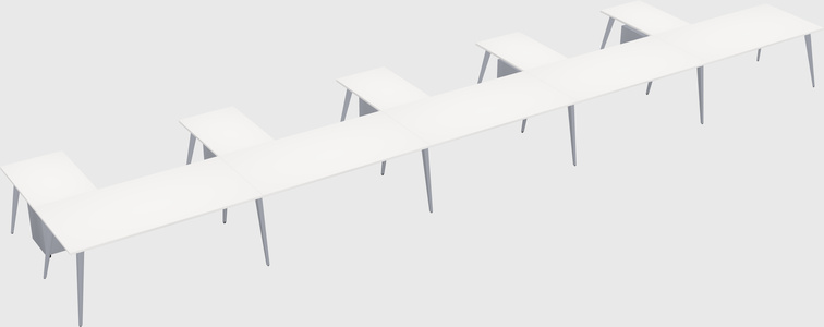 Modern l-shaped office desk