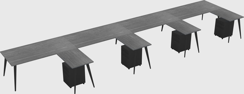 Modern L-shaped Office Desk