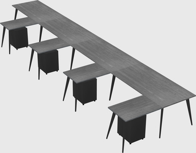 Modern l-shaped office desk