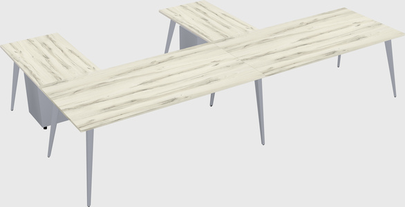 Modern l-shaped office desk
