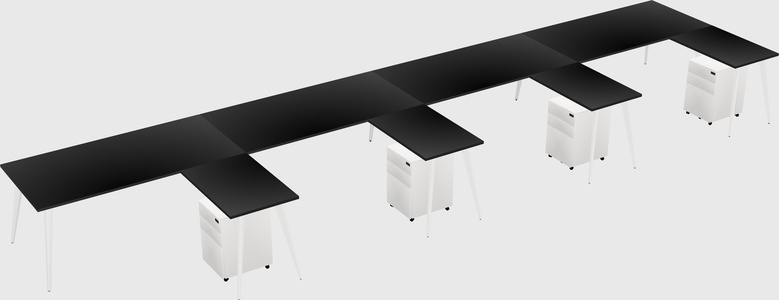 Modern L-shaped Office Desk