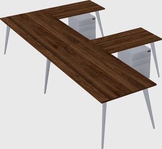Modern l-shaped office desk
