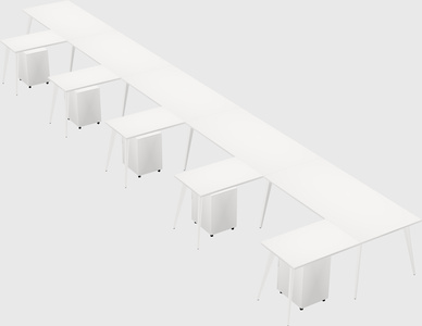 Modern l-shaped office desk