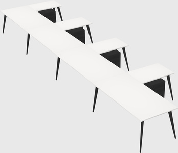 Modern l-shaped office desk