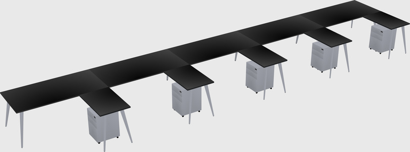 Modern L-shaped Office Desk