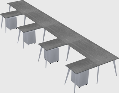 Modern l-shaped office desk