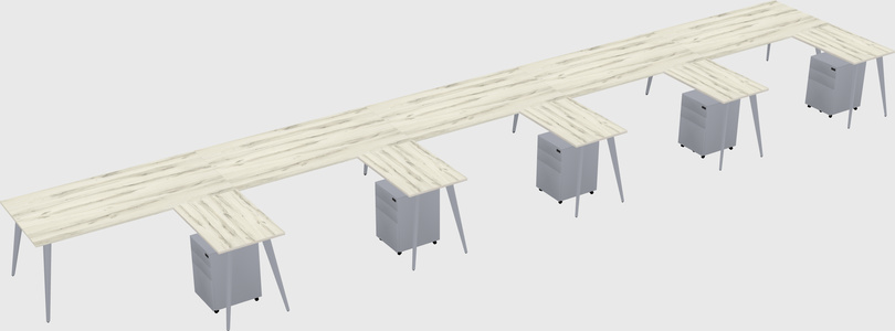 Modern l-shaped office desk