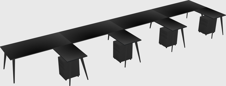 Modern L-shaped Office Desk