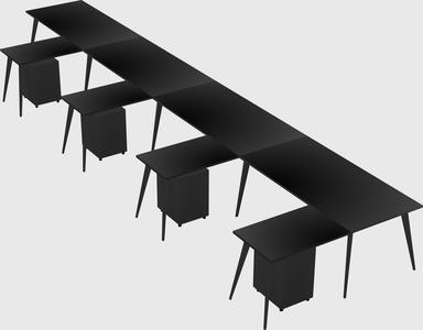 Modern l-shaped office desk