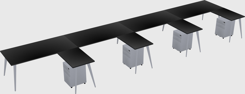 Modern L-shaped Office Desk