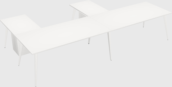 Modern l-shaped office desk