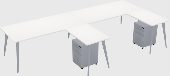 Modern L-shaped Office Desk