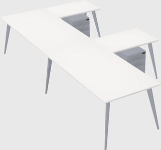 Modern l-shaped office desk