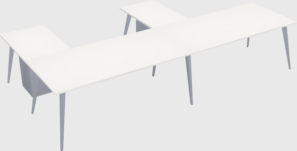 Modern l-shaped office desk