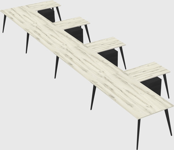 Modern l-shaped office desk
