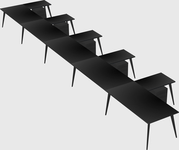 Modern l-shaped office desk