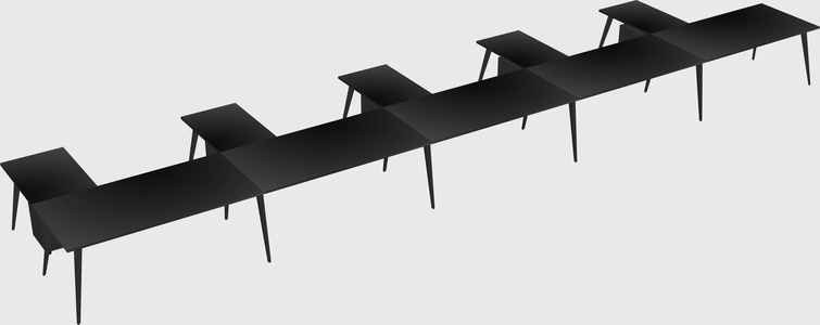 Modern l-shaped office desk