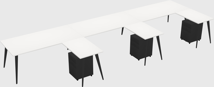 Modern L-shaped Office Desk