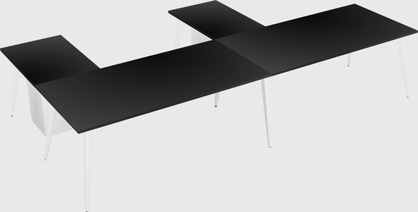 Modern l-shaped office desk