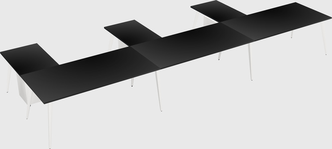 Modern l-shaped office desk