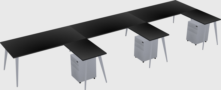 Modern L-shaped Office Desk