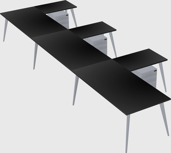 Modern l-shaped office desk